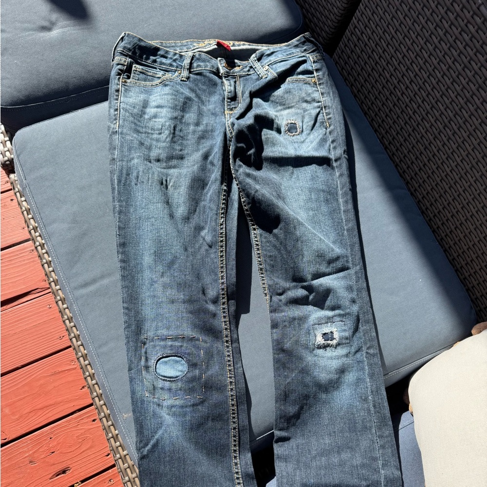 Patched Jeans